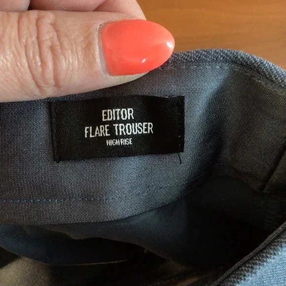 Women’s Express Editor High Waisted Trouser Flare Pant Size 14L - Picture 9 of 12